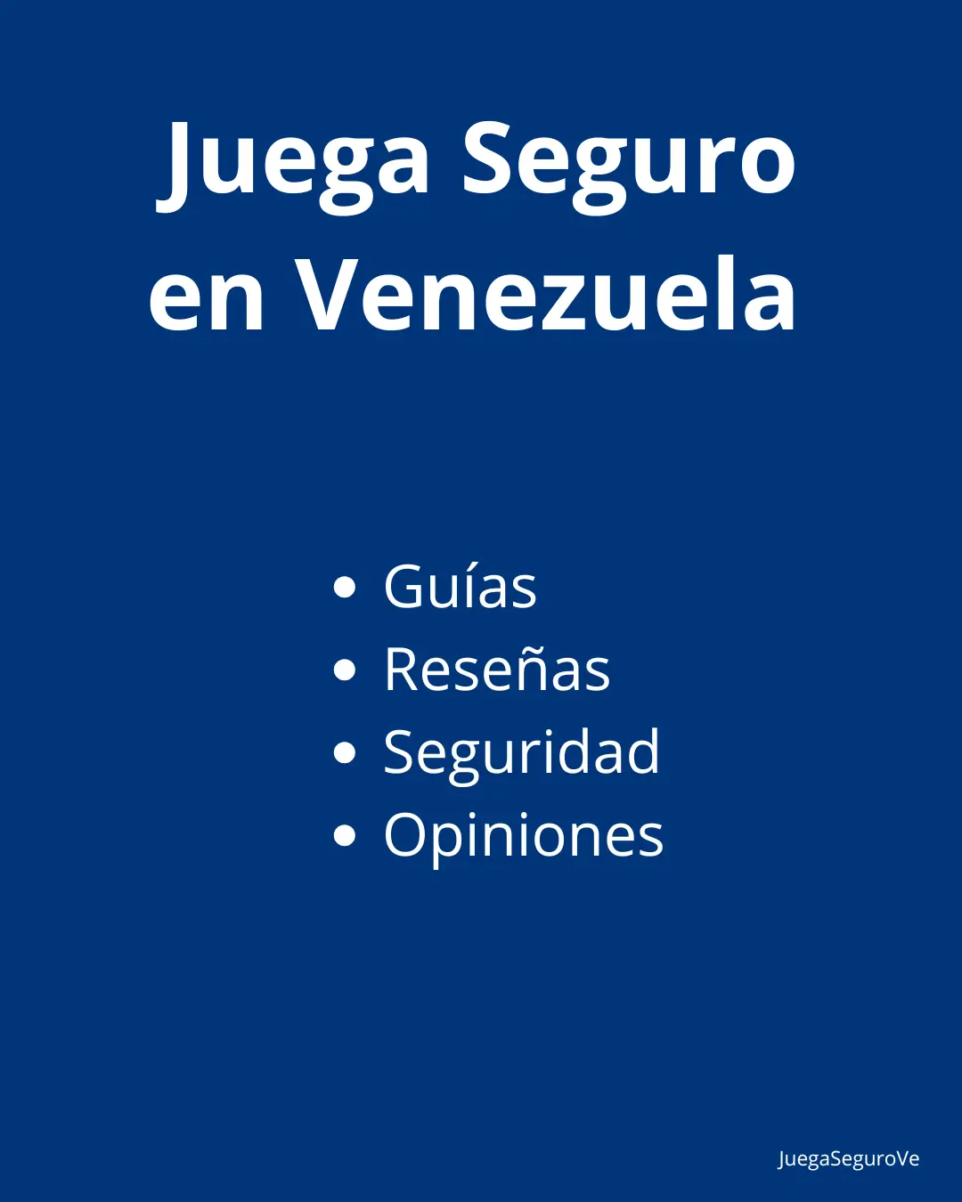 Juega Seguro en Venezuela